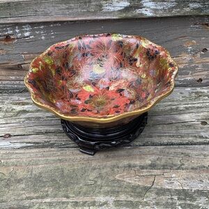 Jingfa Cloisonné Bowl w/ Stand
